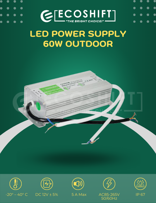 LED Power Supply 60 Watts Outdoor