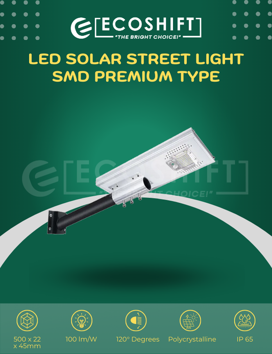 LED Solar Street Light 30W SMD Premium Industrial Type II