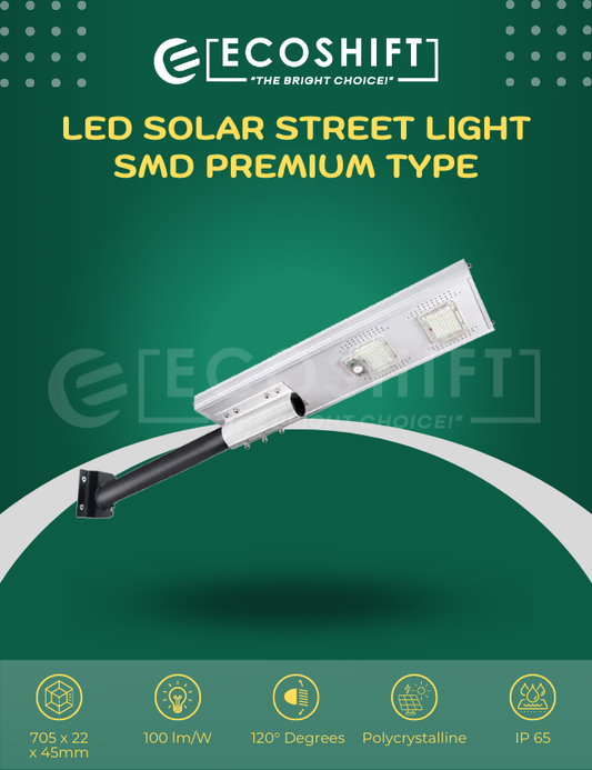 LED Solar Street Light 60W SMD Premium Industrial Type II