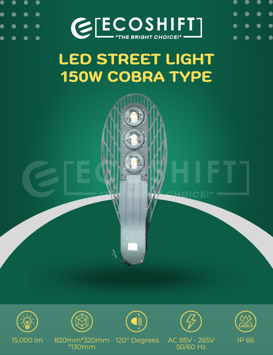 LED Street Light 3 Eye 150W Cobra Type