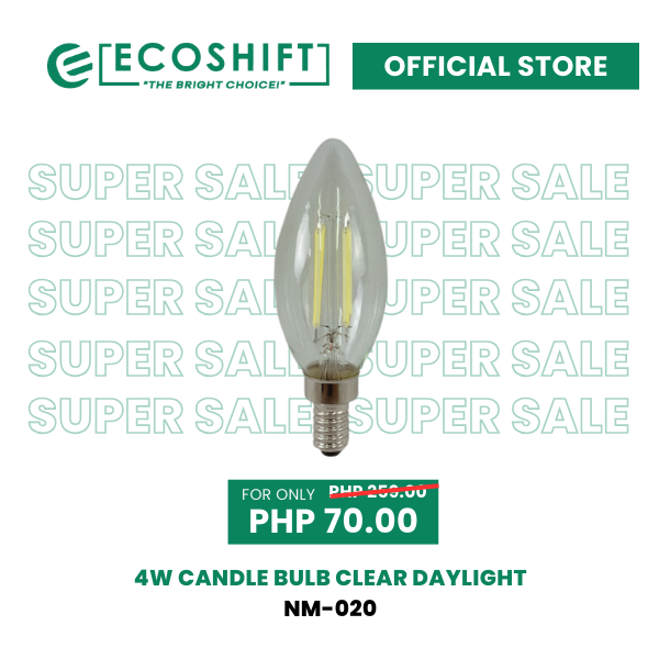 Super Sale E12 Candle Bulb Clear 4W Daylight
