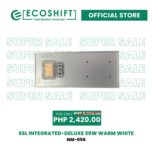Super Sale Solar Streetlight Integrated Deluxe 30W Warmwhite