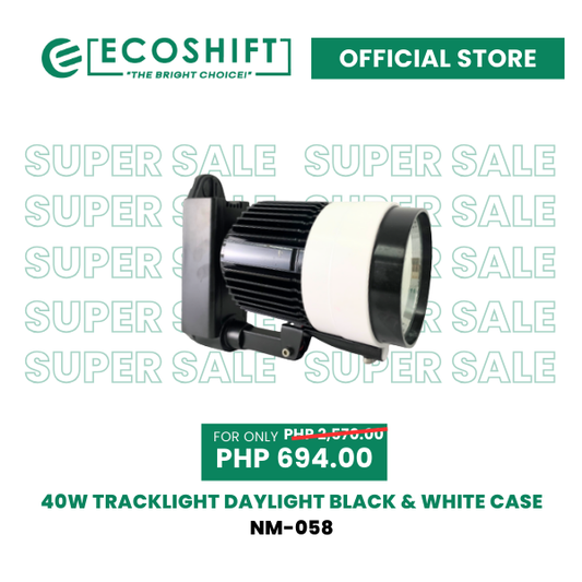 Super Sale 40W Tracklight COB Daylight Black & White Case