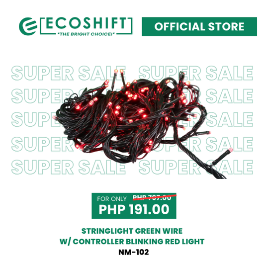 Super Sale Stringlight Green Wire w/ Controller Blinking Red Light