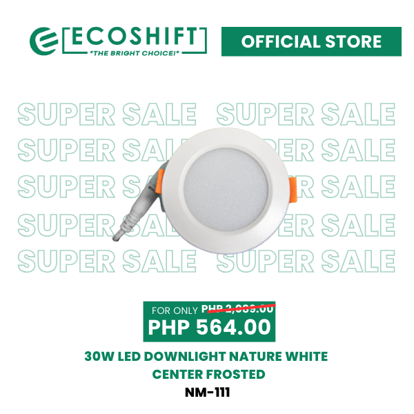 Super Sale Led Downlight 30W Naturewhite COB Center Frosted