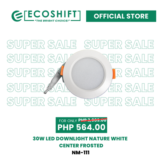 Super Sale Led Downlight 30W Naturewhite COB Center Frosted