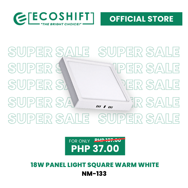 Super Sale Led Panel Light Surfaced 18W Square Warmwhite