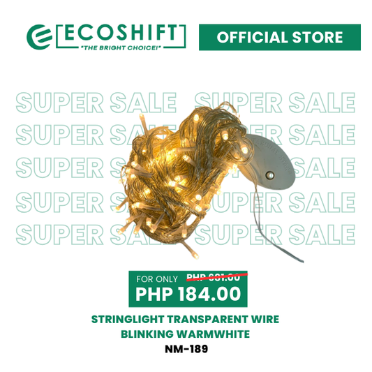 Super Sale Stringlight Transparent Wire Blingking Warmwhite - LP