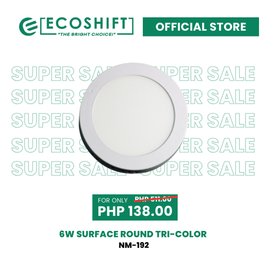Super Sale 6W Surface Round Tri-Color