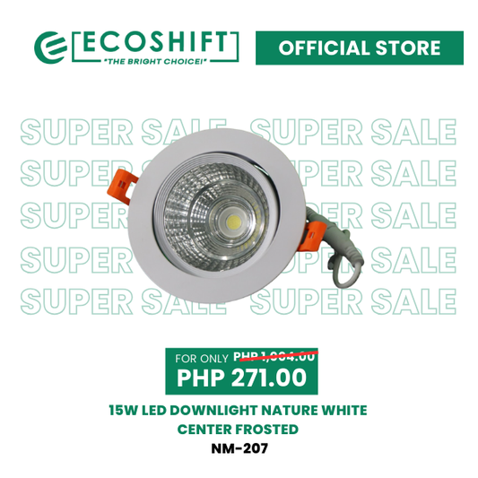 Super Sale Led Downlight 15W Nature White Steady COB Center Frosted