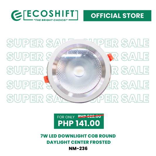 Super Sale Led Downlight COB Round Daylight Center Frosted 7w