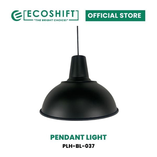 Pendant Light Housing Black Shaded Dome