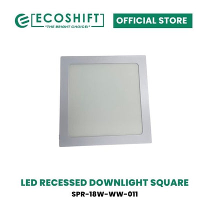 LED Recessed Downlight Square 6W 12W 18W