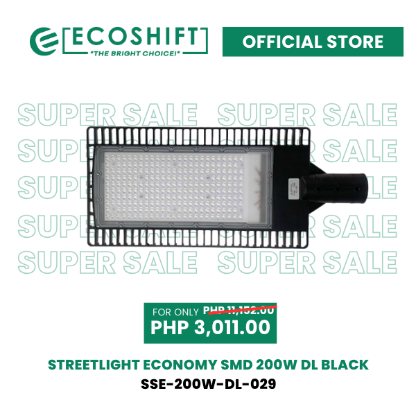 Super Sale Solar Streetlight Economy SMD 200W Daylight Black