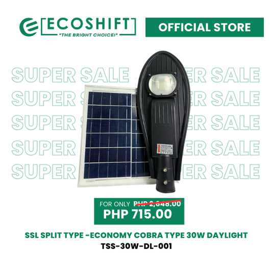 Super Sale Solar Streetlight Split Type Economy Cobra Type 30W Daylight