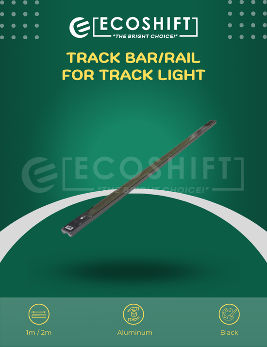 Track Bar/Rail for LED Track Light 1m/2m Black – Ecoshift Shopify