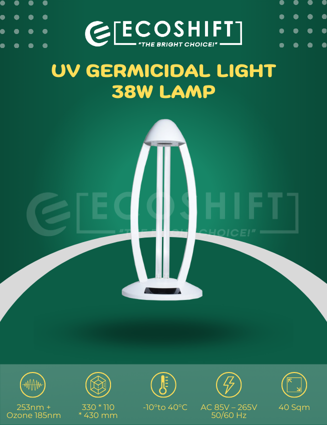 UV Germicidal Light 38 Watts Disinfection Lamp