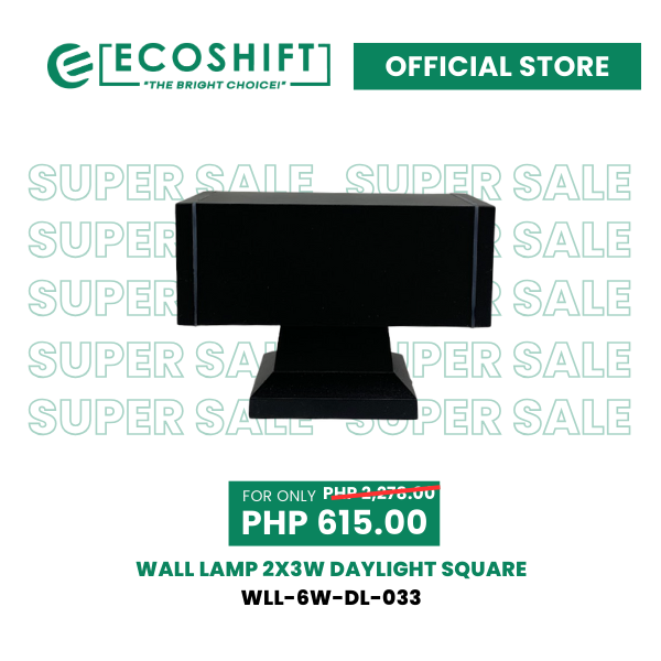 Super Sale Wall Lamp 2X3W Daylight Square