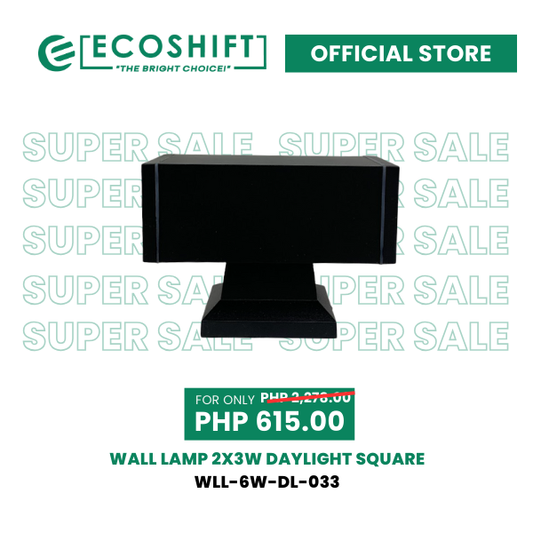 Super Sale Wall Lamp 2X3W Daylight Square