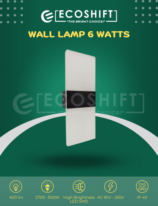 Wall Lamp - Deluxe 6 Watts Warm White