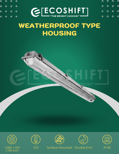 Weatherproof Type Housing - Economy 1×40 4ft WPH-1X4FT-001