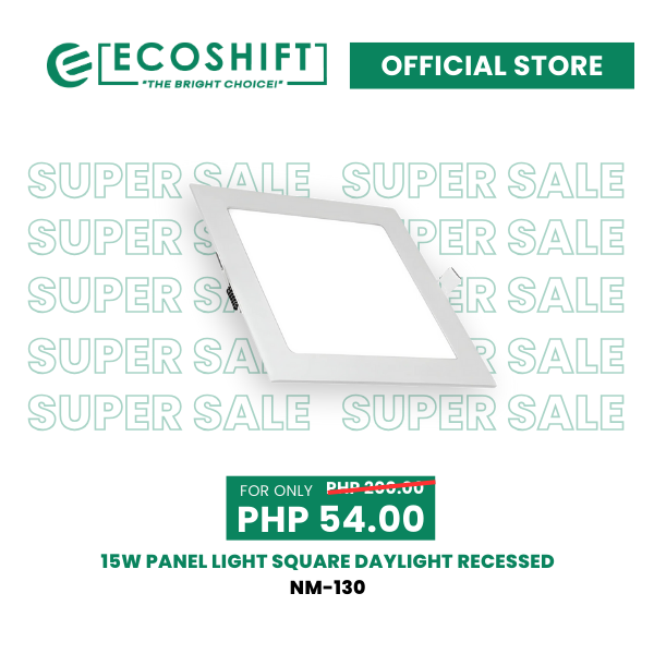 Super Sale Led Panel Light Square 15W Daylight Recessed